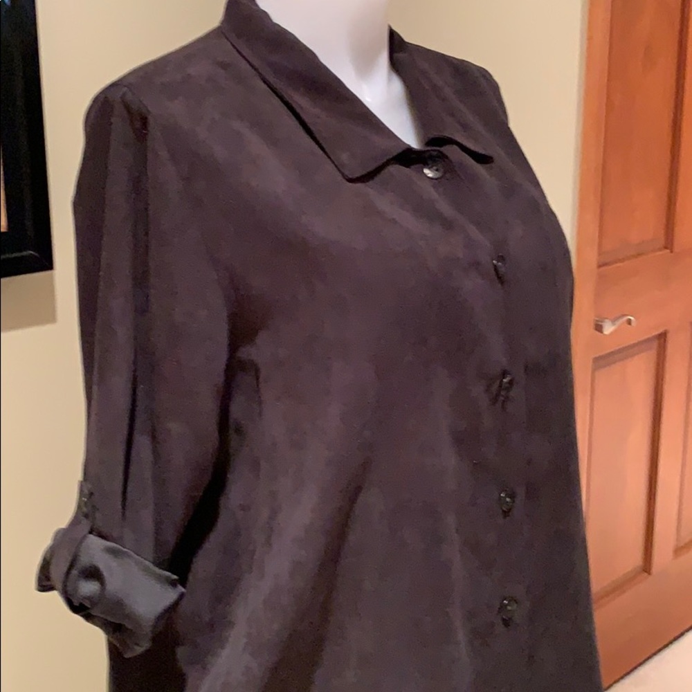 Black jacket/top with button front